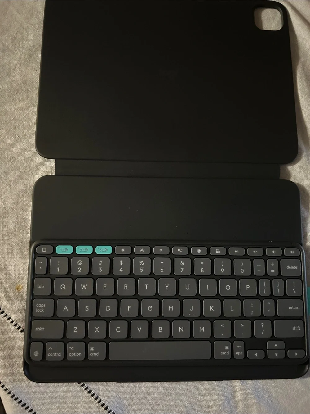 Logitech Keyboard Case for 11-inch iPad - Black with Teal Accent
